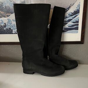 UGG Black suede winter boots